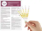 One+Step Premium Ketone Teststreifen 5 Stück I Zusätzliche Kontrolle von pH und Glukose I Keto Test I Stoffwechselkontrolle für Ketose I Keton Test mit Referenzfarbkarte