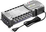 goobay 64875 - Sat Multischalter 5/12 / Multischalter 12 Teilnehmer ermöglicht individuelles Empfangssignal / 5 Eingänge - 12 Ausgänge/terrestrischer Empfang möglich / 4K, 8K UHD/DAB+