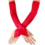 Qsvbeeqj Abendhandschuhe Für Damen Handschuhe Für Hochzeit Party Armstulpen Halloween Kostüm Zubehör Abschlussball Handschuhe