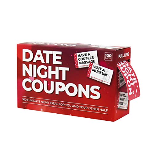 Gift Republic 100 Date Night Spielkarten, Papier, Weiss/Rot, 15 x 9 x 5 cm