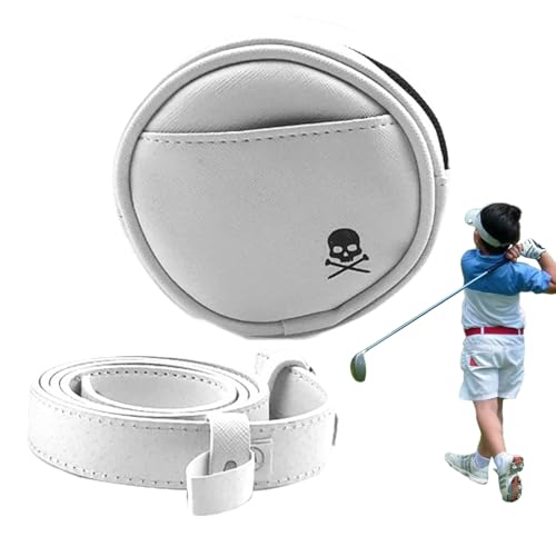 Decorhome Golfball-Minitasche, Golftasche für Bälle | Modische Golfbälle-Reißverschlusstasche mit Gürtel | Outdoor-Freizeitzubehör für Männer und Frauen für Golf-Tees, kabellose Headsets, Ringe,