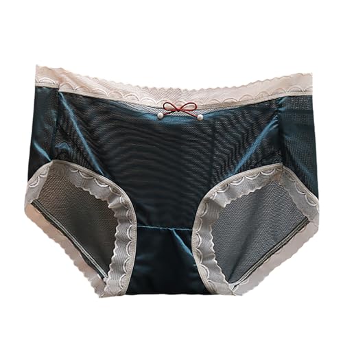 Unterhosen Damen Baumwolle Unterwäsche Slip Baumwolle, im Schritt, Unterwäsche Wochenbett Unterwäsche Schwarz (Army Green, L)