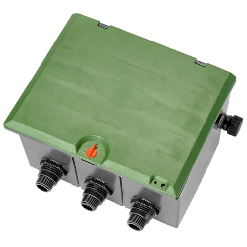 Gardena Ventilbox V3: Bodeneinbaudose für den unterirdischen Einbau von Bewässerungsventilen, einfacher EIN- und Ausbau, mit Kindersicherung (1255-20)
