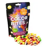 Lucky Treats Color Bites - gefriergetrocknete Süßigkeiten - 100g Geschmack Fruit- Amerikanische Freeze Dried Candy - knusprige Bonbons - Vegan