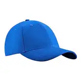 Herren Baseball Cap Kappe Baseball Cap Mütze Hut 100% Baumwolle Schirmkappe 6P (Blau - Schnalle)