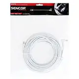 SENCOR SAV 169-150W Koaxialkabel für Antenne, Stecker - Buchse 90°, Länge 15m, ANT.Coax.CAB.M-F 90°