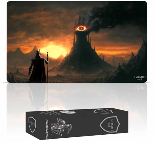 Guard Mat - Gaze of Doom (Genähte Kanten) – Spielmatte für Magic – Spielmatten für Magic The Gathering – Playmat kompatibel mit MTG, YuGiOh, Der Herr de Ringe, Pokemon, TCG, Kartenspielmatte