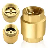 1 1/4" Messing Rückschlagventil mit Innengewinde, DN32 Rückflussverhinderer Universal mit beidseitigem Innengewinde, 1 1/4 Zoll Vertikales Messing Rückschlagventil, Rückschlagventil Wasser