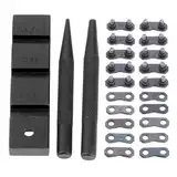 Yhenlovtt Tragbares Kettensägen-Kettenbrecher-Set, 825 m, Master-Glieder-Reparaturwerkzeug-Set mit Nietnadelbasis für 1/4 Zoll, 3/8 Zoll, LP 825,5 cm, 3/8 Zoll, 1,026 cm Ketten