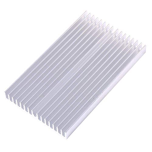 Alu Kühlkörper/kühlrippen, Aluminum Heat Sink Diffusion Cooling Fin Für Ic Led Amplifier Transistor, 100×60×10mm