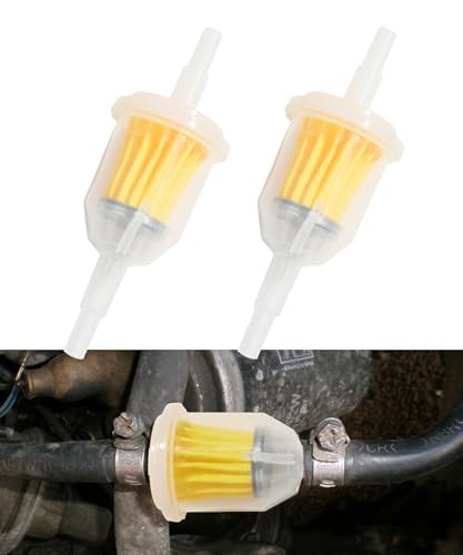 Flaconi Kraftstofffilter Motorrad, Benzinfilter, 6mm, 8mm, In-Line, Universal, Geeignet für Motorräder, Geländefahrzeuge und Roller