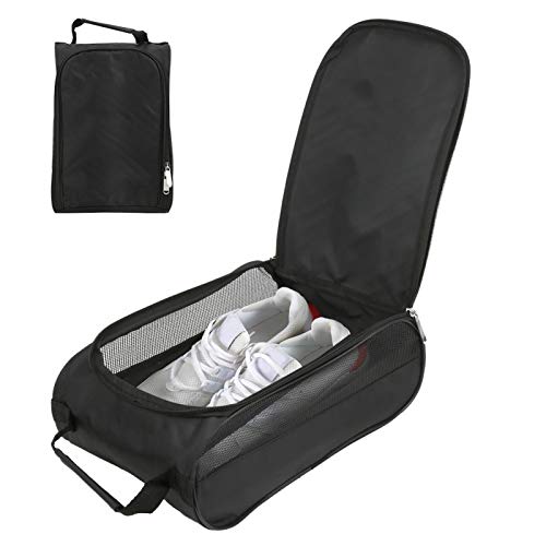 Golf Schuh Tasche Leichte, Strapazierfähige, Atmungsaktive Golfschuh-Kleidertasche aus Nylon mit Griff für Sportgolf, Tennis und Anderes Zubehör