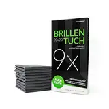 INSTADRIVE Brillentücher 9 Stück 20x20cm – Brillenputztücher aus Microfaser für die professionelle Brillenreinigung