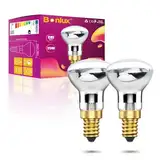 Bonlux R39 E14 25W Lavalampe Glühbirne Warmweiß 2700-2800K Reflektorlampe Dimmbar, Schraube Lava Birne Strahler Lavalampenbirnen Kleine Edison Schraube SES 360° Abstrahlwinkel 220-240V, 2pcs