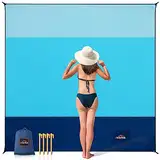 AnorTrek Stranddecke sandfrei, extra großes wasserdichtes Strandtuch,300 x 300 cm,sandfreie Stranddecke, schnell trocknend, leicht, weich und langlebig, für Strand, Camping, Picknick, Garten