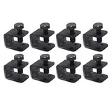 8Pcs Universal Auto Auto Spritzschutz Fitting Befestigung Schwarz U C Klemmen Bolt On Kein Bohren Clips Schmutzfänger Für Auto W/Kotflügel Flansch