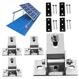 Sanfiyya Solarpanelhalterungshaken vordere Basis des Häppels, 16pcs PV -Modulhalter, Solarpanel einzelner Ständer für die Montagephotovoltaik