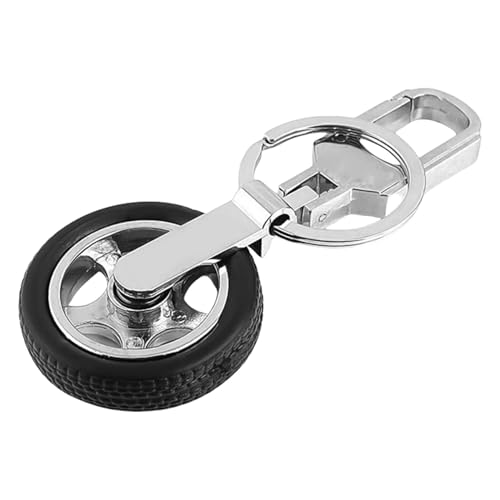 Reifen-Schlüsselanhänger, Auto-Liebhaber, Schlüsselanhänger, Autoteile, Reifen, Schlüsselanhänger, Modell, Fahrrad, Auto-Ventilator, drehbarer Schlüsselanhänger, Kugellager, Rad-Schlüsselanhänger,