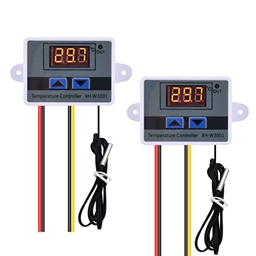 diymore XH-W3001 Digitaler Temperaturregler mit Fühler AC110V-220V Thermostat Temperaturschalter Heizung Kühlung