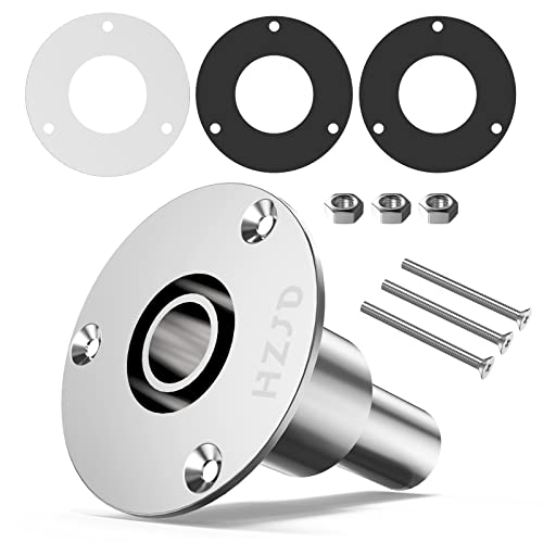 HZJD Durch Rumpf Auspuff Hautanpassung, 24mm Edelstahl 316, für Diesel Standheizungen