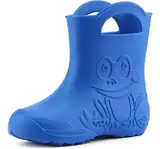 Ladeheid Eva federleichte Kinder Gummistiefel für Jungen und Mädchen Regenschuhe Bequeme und wasserdichte Regenstiefel Kinder LA-CA-01 (Blau, 32/33 EU)