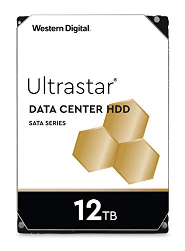 Western Digital WD Ultrastar 12TB DC HC520 SATA HDD, 3,5 Zoll interne Festplatte für Server 256 MB Cache, Enterprise Klasse (Generalüberholt)