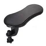 Yizhet Arm Handgelenkauflage 180°Verstellbare Armauflage Schreibtisch Extende, Ergonomisch Computer Armlehne, Armauflage Schreibtisch Einstellbar für Büro und Spiele (Schwarz)