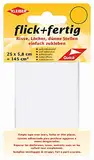 Kleiber 43074 Flick + fertig Selbstklebender Nylon Ausbesserungsflicken, 100% Polyamid, weiß 25 x 5,8 x 0,02 cm, (145 cm²)