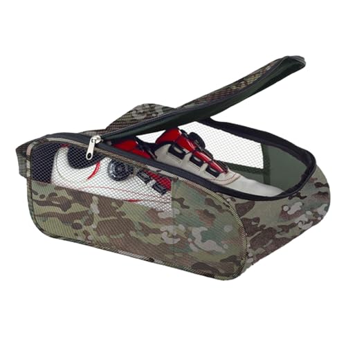 Zubehors Golfschuhtasche für Reisen,Golfschuhtasche - Schuhtasche mit doppeltem Reißverschluss - Faltbare Sneaker-Tasche, atmungsaktive Schuh-Reisetasche für Damen und Herren