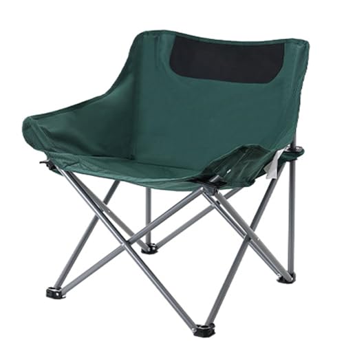 Relaxsessel Campingstuhl Klappstuhl Camping Angelzubehör Camping Gadgets Klapphocker Angelstuhl Loungesessel Camper Klappstühle Gartenstühle Camping Stuhl Tragfähigkeit 120 Kg ( Color : Forest green )