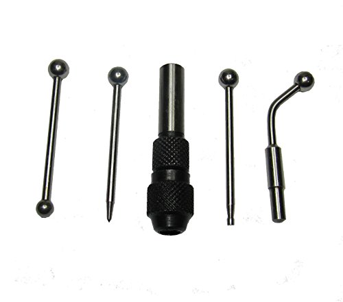 Wiggler & Center Finder-Set Arbeit, die concentrical Align Edge Center finden Run 5-teiliges Set