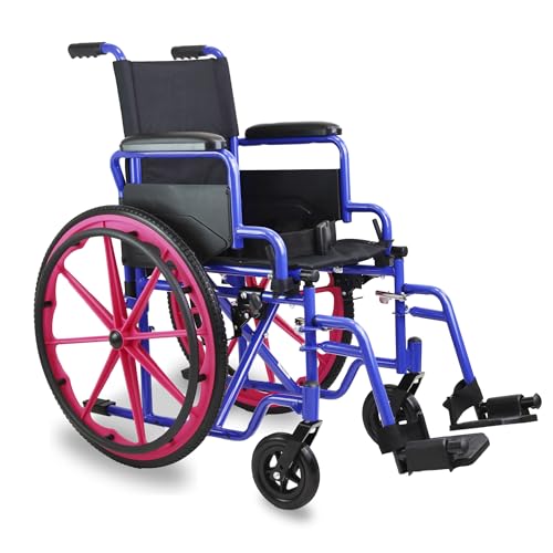 PEPE Mobility - Rollstuhl Faltbar Leicht für Kinder, Selbstantrieb, Leichtgewicht, Klapprollstuhl, Wheelchair