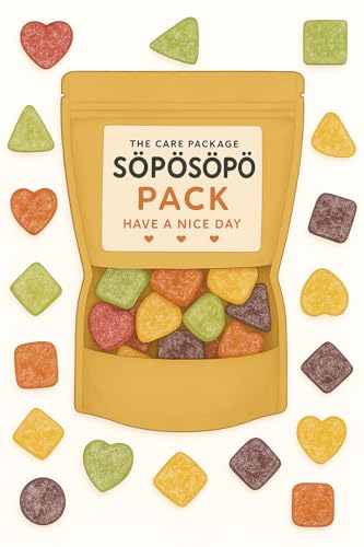 SÖPÖSÖPÖ Skandinavisches Naschpaket – Ässä Fruchtwein-Gummis – 150g Nordische Süßigkeitentüte – Fruchtige Vegane Gummibärchen – Kaubar & Bunt – SÖPÖSÖPÖ Pack