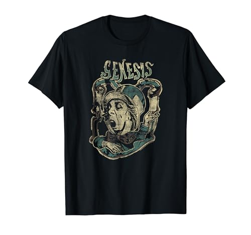 Genesis Verrückter Hutmacher Distressed T-Shirt