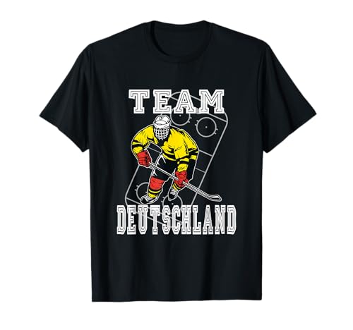 Eishockey Team Deutschland - Eishockeyspieler Eishockeyfeld T-Shirt