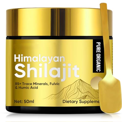 Shilajit Original Himalaya, Natural-Shilajit-Resin mit Fulvicsäure Mineralien Unterstützt Ausdauer und Vitalität, Verjagen Sie die Müdigkeit