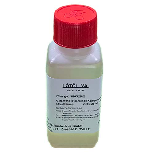 Flussmittel/Lötöl VA 100 ml (Konventionelles Weichlöten von Edelstahl, Eisen-, Kupfer- und Messingwerkstoffen)
