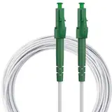 Glasfaserkabel LC/APC auf LC/APC - Patchkabel | Simplex Singlemode FTTH Glasfaser LWL Lichtwellenleiter Kabel LC/LC - Deutsche Telekom, Deutsche Glasfaser, Vodafone, 1&1, Fritzbox (5 meter)