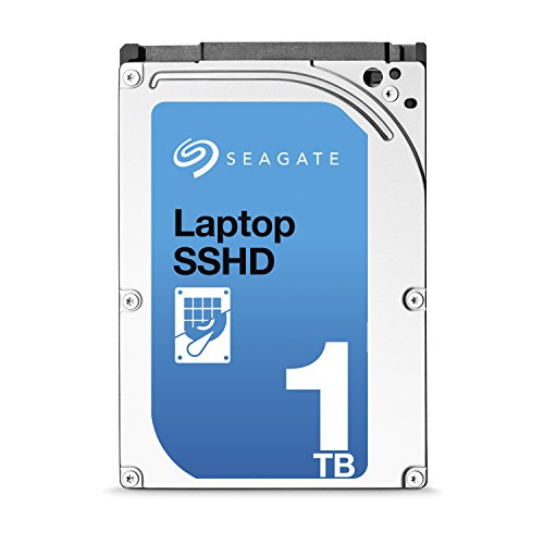 Seagate Hybridfestplatte mit 1 TB Speicher und 8 GB SSD Flashspeicher, 5.400RPM, 64 MB, SATA, 9,5 mm, ST1000LM014