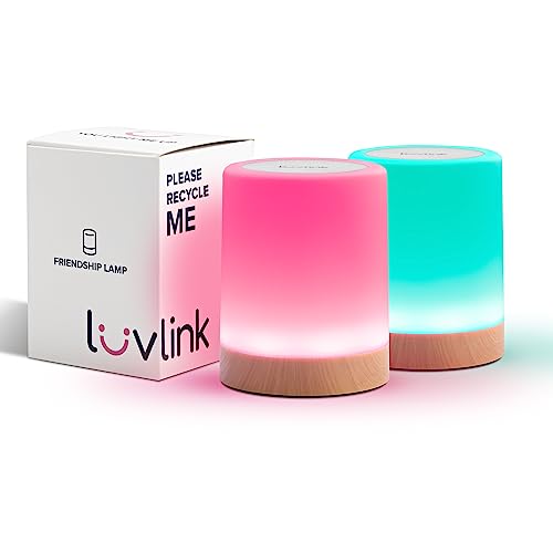 LuvLink Freundschaftslampe v2.0 – erweiterte WLAN-Reichweite – einfache Bluetooth-Einrichtung (Set of Two)