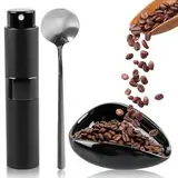 3 Stück Kaffeebohnen Dosierbecher, Keramik Kaffee Dosiergefäß mit RDT Sprühflasche, Teelöffel Set, kaffeebohnen dosierbecher set ideal für Teehaus, Hotel, Esszimmer und Espresso-Liebhaber