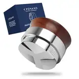 KYONANO Kaffeeverteiler 58mm Espresso Ausgleichwerkzeug, verteilt den Kaffeepulver gleichmäßig auf dem Tamper, Barista-Werkzeug, aus Huanghua-Li-Holz gefertigt, höhenverstellbar von 4-13 Millimeter.
