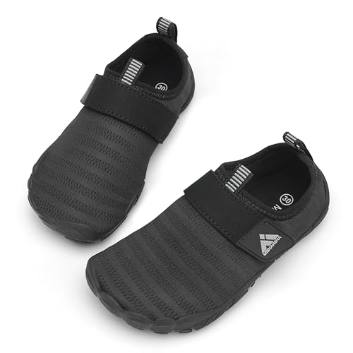 Mishansha Kinder Badeschuhe Schnell Trocknend Wasserschuhe Mädchen Jungen Barfußschuhe Atmungsaktiv Schwimmschuhe rutschfest 32 EU