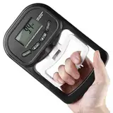 WIYETY Digitaler Handkraftmessgerät Hand Dynamometer: 396lb/180Kg Elektronische Griffkraft Messgerät, LED Display Grip Strength Trainer mit USB-Ladekabel, Intelligent und Einfühlsam (Schwarz)
