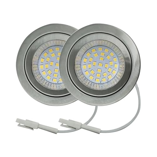 eufeifeiegds 2-teilige Dunstabzugshaubenbirne, LED, 2,5 W, 220–240 V, for 60 mm Loch, Küche, Unterschrankbeleuchtung, Schrankbeleuchtung, entspricht 20 W Halogenbirne wefeiegds(Warm White 3000K)