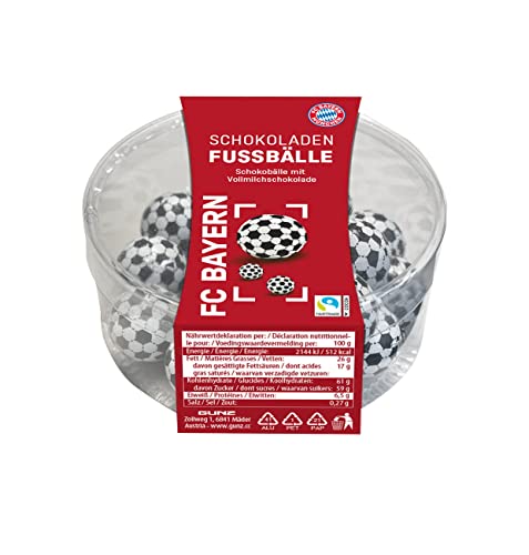 FC Bayern München FCB Schokoladenfußbälle Schokolade Fußball 125g, 0095030