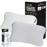BLACKROLL® Recovery Pillow Set Jersey Hellgrau, ergonomisches HWS Nackenkissen aus Memory-Foam inkl. Zusätzlichem Bezug- Made in Germany