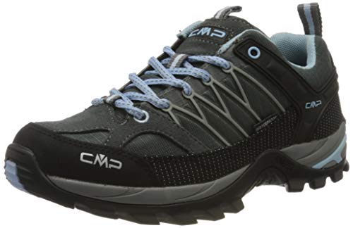 CMP Damen Rigel Low WMN Shoe WP Trekking-Schuhe, GRAFFITE-Azzurro, 40 EU