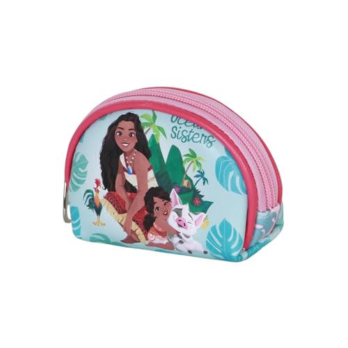 Disney Vaiana Family-Casual Oval Geldbörse, Blau, 12 x 9 cm