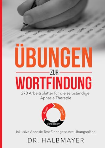 Wortfindungsübungsbuch: Aphasie Übungsbuch für die selbstständige logopädische Therapie (Aphasie Quartett, Band 1)